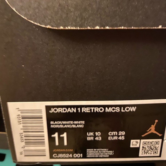 Men’s Jordan 1 Retro MCS Low - Picture 10 of 10